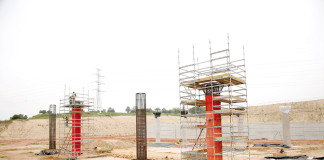 Las obras de la SE-40 a su paso por el municipio marchan a buen ritmo SE-40