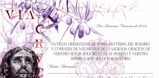 Original y artística papeleta de sitio del Vía Crucis del Consejo Original y artística papeleta de sitio