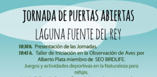 El sábado, Jornada de Puertas Abiertas en la Laguna de Fuente del Rey Laguna de Fuente del Rey