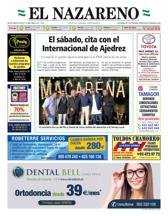 Periódico El Nazareno nº 1074 de 25 de mayo de 2017