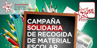 Campaña solidaria de recogida de material escolar de JSA de Dos Hermanas JSA
