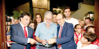 Los sevillistas nazarenos ya se encuentran en su nueva sede sevillistas