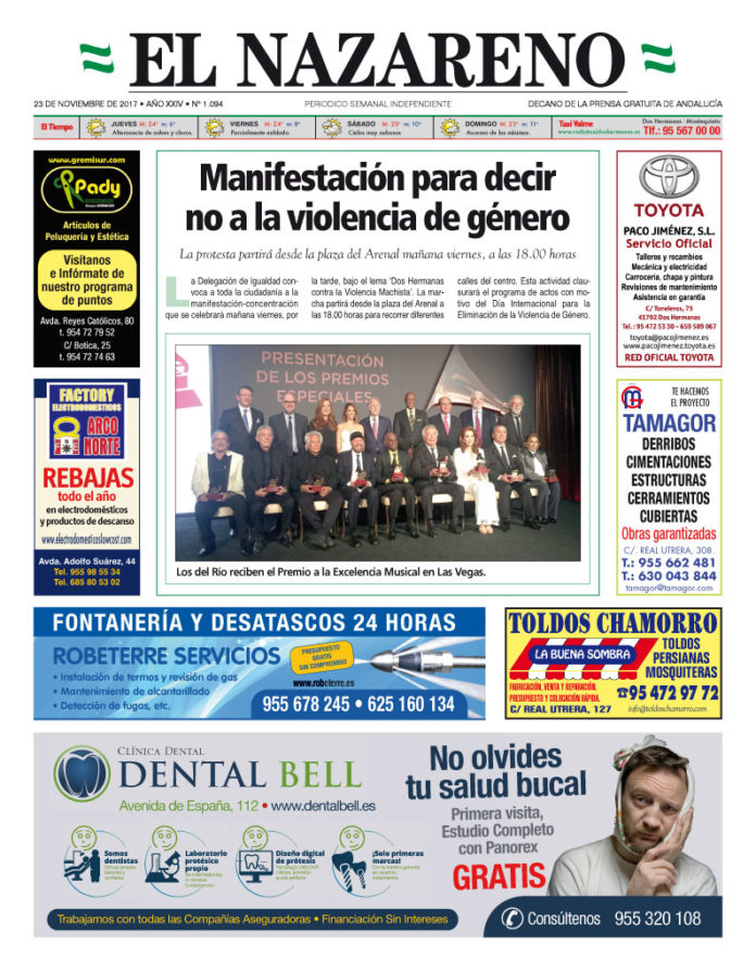 Periódico El Nazareno nº 1094 de 23 de noviembre de 2017