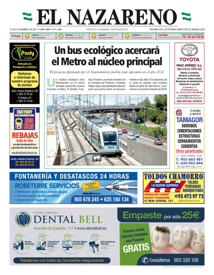 Periódico El Nazareno nº 1097 de 14 de diciembre de 2017
