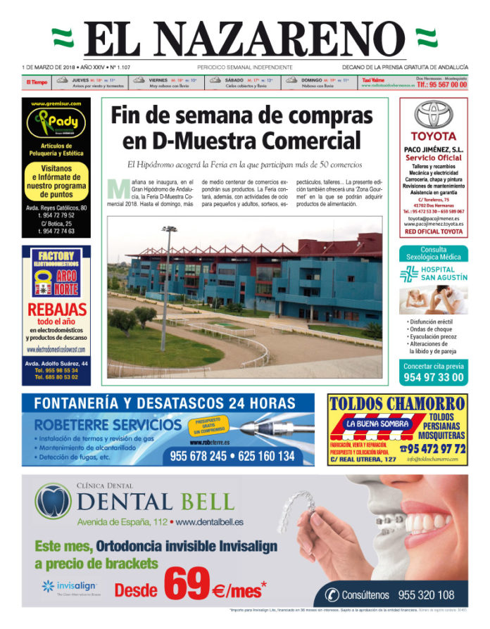 Periódico El Nazareno nº 1.107 de 1 de marzo de 2018