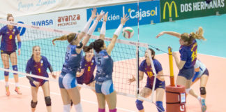 El Cajasol Juvasa gana por 3-0 en casa al CV Barça Cajasol Juvasa