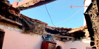 Se hunde el techo de un tercer piso en la barriada de Quintillo Quintillo