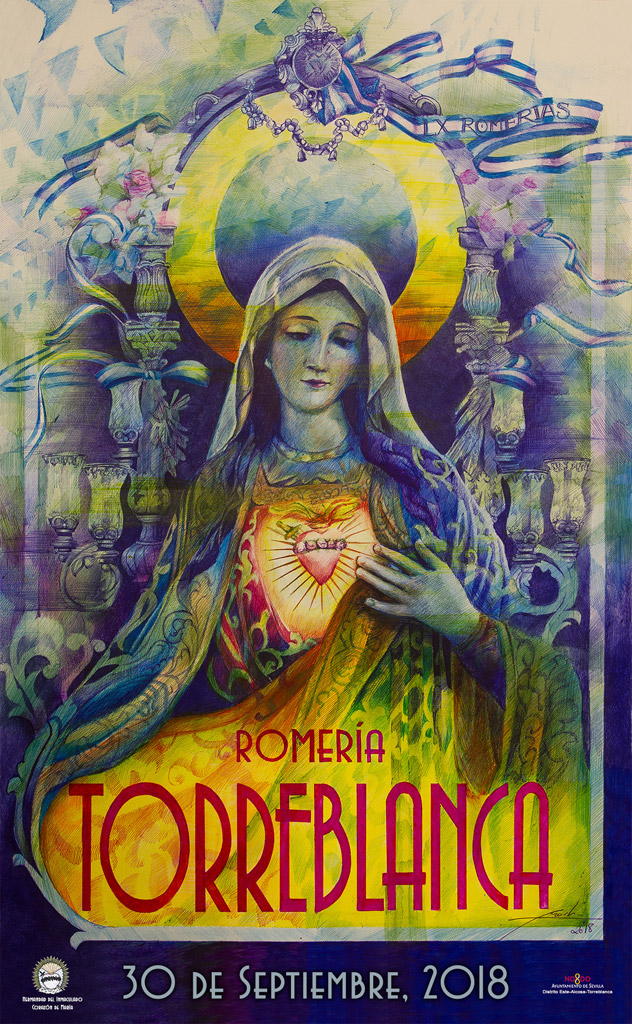 cartel-romeria-Inmaculado-Corazon-de-Maria-RRSS Juan Miguel Martín Mena