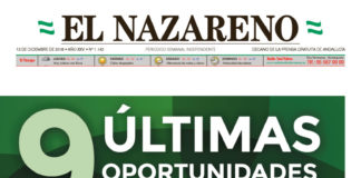 Periódico El Nazareno nº 1142 de 13 de diciembre de 2018 Periódico El Nazareno nº 1142