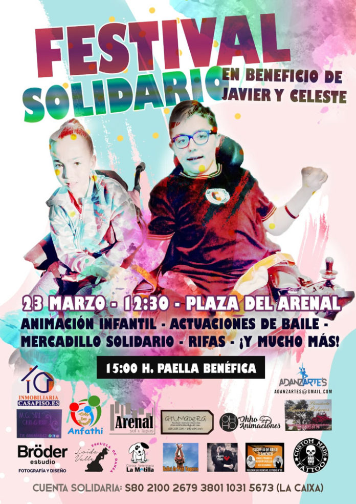 cartel-festival-solidario-javieryceleste hermanos Javier y Celeste