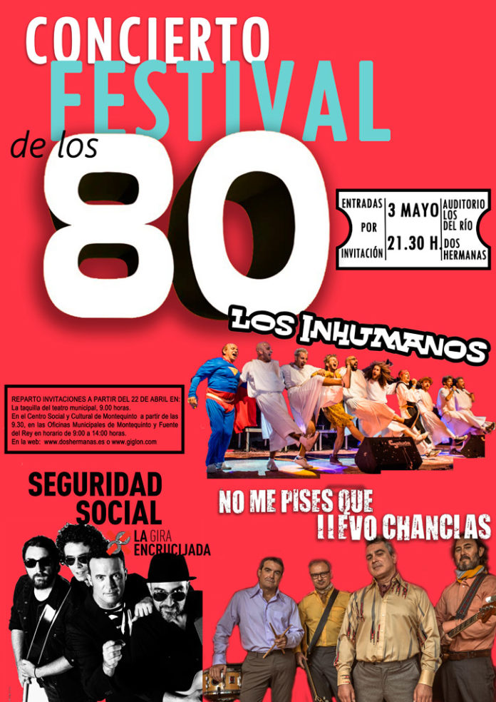 concierto-los-80 invitaciones para el ‘Festival de los 80’