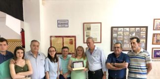 Homenaje a José Alonso Domínguez en la AV La Pólvora José Alonso Domínguez