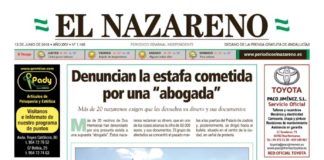 Periódico El Nazareno nº 1166 de 13 de junio de 2019 Periódico El Nazareno nº 1166