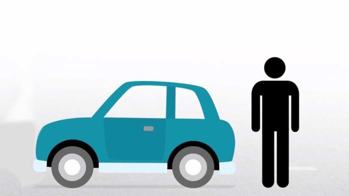 coche detienen a un hombre