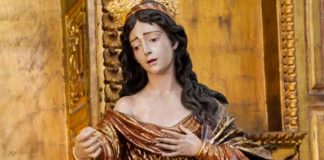 Santa María Magdalena, intervenida por el escultor Antonio Luis Troya Santa María Magdalena
