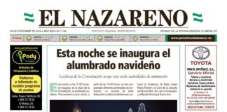 Periódico El Nazareno nº 1.184 de 28 de noviembre de 2019 Periódico El Nazareno nº 1.184