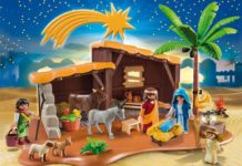 Belén solidario de Playmobil en la AV Váleme Señora belén solidario de Playmobil