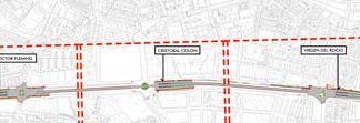 Ubicación de las paradas del metro bus en su último tramo las paradas del metro bus