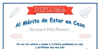Diploma y pasatiempos de la Policía Nacional nazarena para los niños pasatiempos de la Policía Nacional