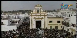 Salida de la Hermandad de Amargura en la Semana Santa de 1991
