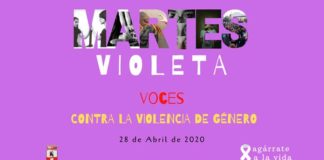 «Martes violeta» para esta tarde bajo el lema «Voces contra la violencia de género» Martes violeta