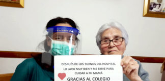 El colegio nazareno Alminar dona pantallas protectoras a Virgen del Rocío colegio nazareno Alminar