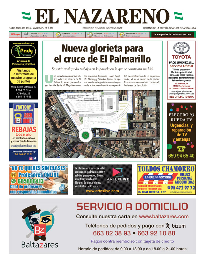 Periódico El Nazareno nº 1.202 de 16 de abril de 2020