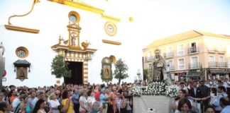 Cultos a la Virgen del Carmen con veneración y sin procesión Hermandad de las Ánimas Benditas