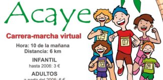 La I Carrera-Marcha Solidaria de Acaye será virtual por la pandemia Carrera-Marcha Solidaria de Acaye
