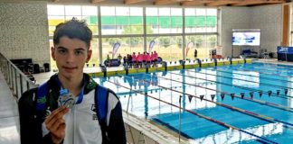 Cristóbal Vargas, subcampeón de España de natación en el autonómico alevín Cristóbal Vargas