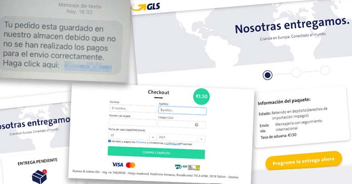 fraude-gls-sms Estafa a través de SMS fraudulentos