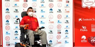 Fernando Guerra, jugador y defensor del Powerchair Football Fernando Guerra