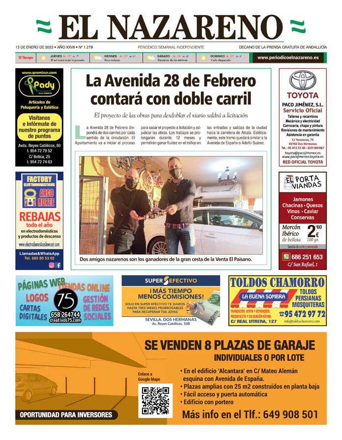 Periódico El Nazareno nº 1.279 de 13 de enero de 2022
