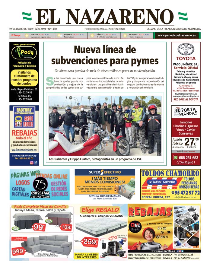 Periódico El Nazareno nº 1.281 de 27 de enero de 2022
