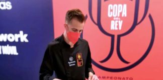 Juan Carlos Garrido, en el palco presidencial de la Copa del Rey Juan Carlos Garrido