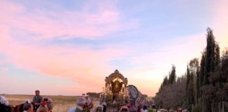 Los romeros nazarenos partirán mañana camino del Rocío romeros nazarenos