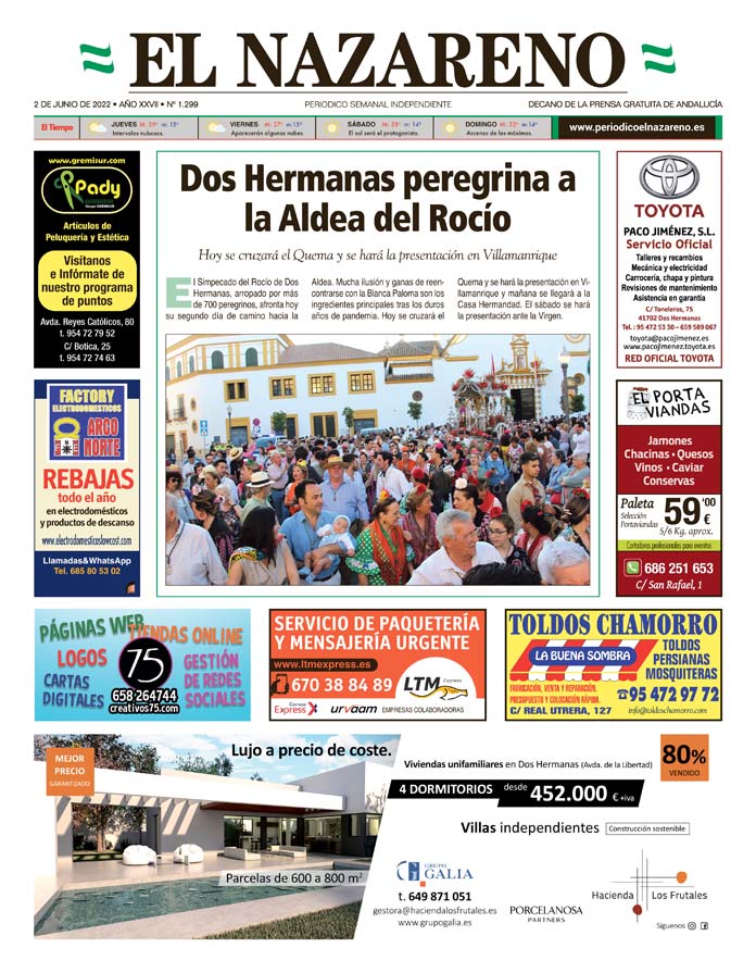 Periódico El Nazareno nº 1.299 de 2 de junio de 2022