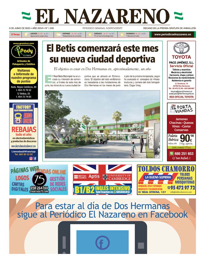 Periódico El Nazareno nº 1.300 de 9 de junio de 2022