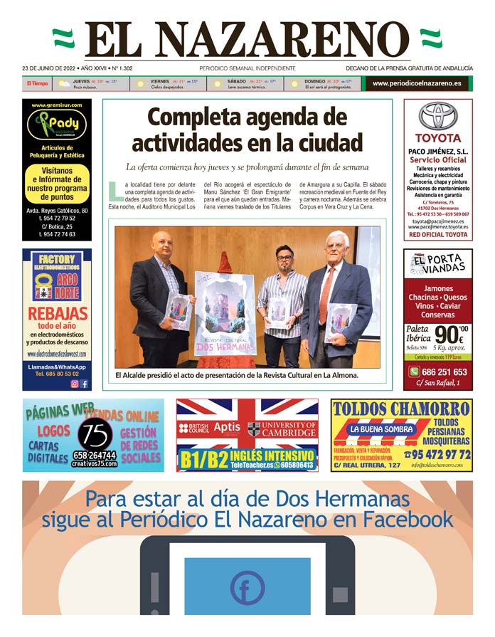 Periódico El Nazareno nº 1.302 de 23 de junio de 2022
