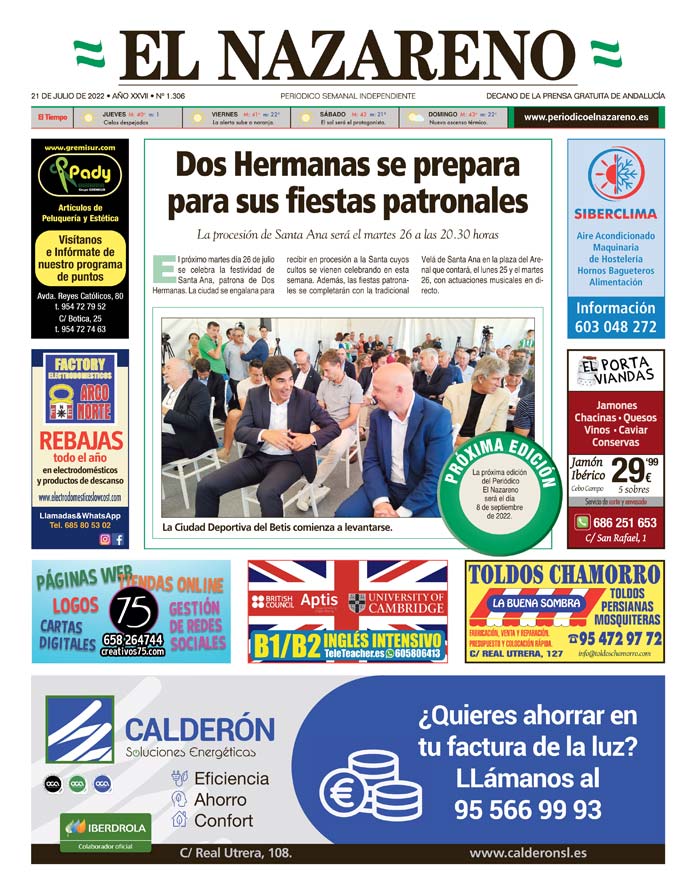 Periódico El Nazareno nº 1.306 de 21 de julio de 2022