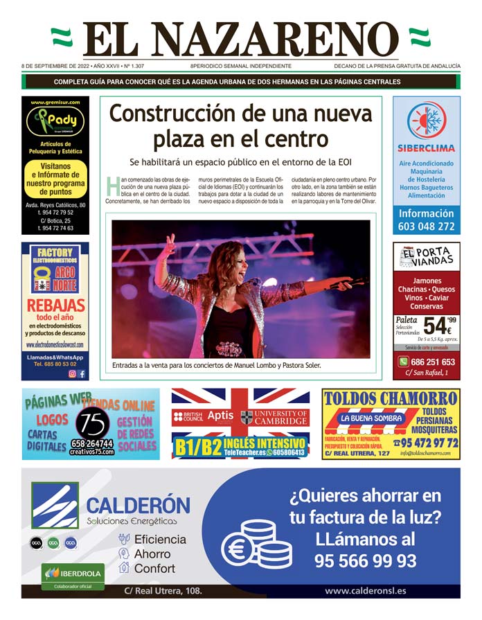 Periódico El Nazareno nº 1.307 de 8 de septiembre de 2022