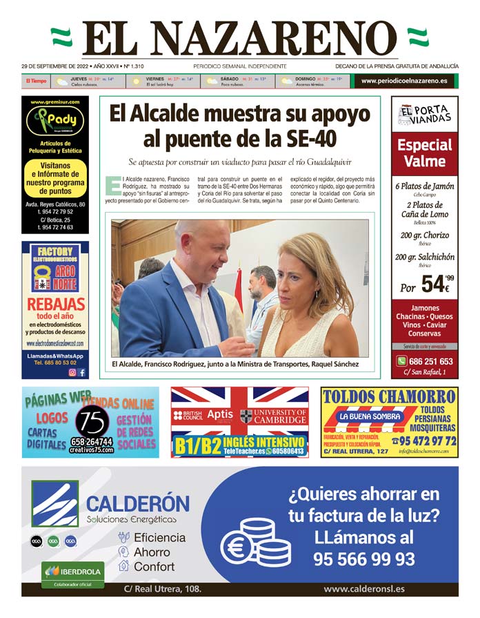 Periódico El Nazareno nº 1.310 de 29 de septiembre de 2022