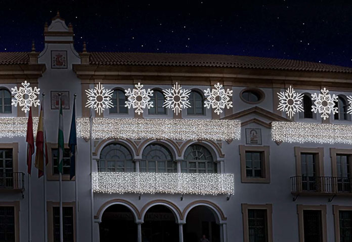 fachada-ayuntamiento-navidad alumbrado navideño