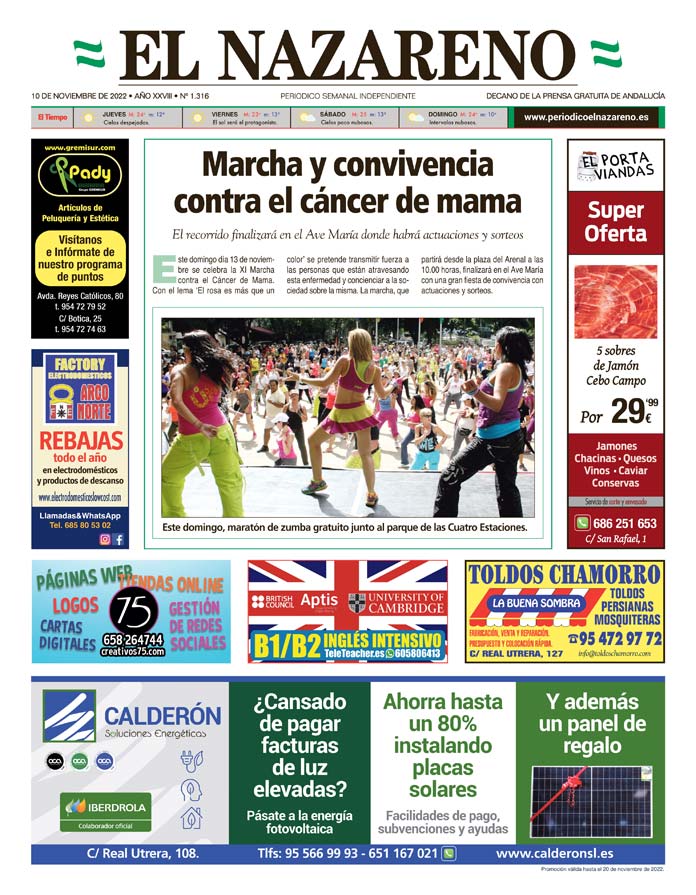 Periódico El Nazareno nº 1.316 de 10 de noviembre de 2022
