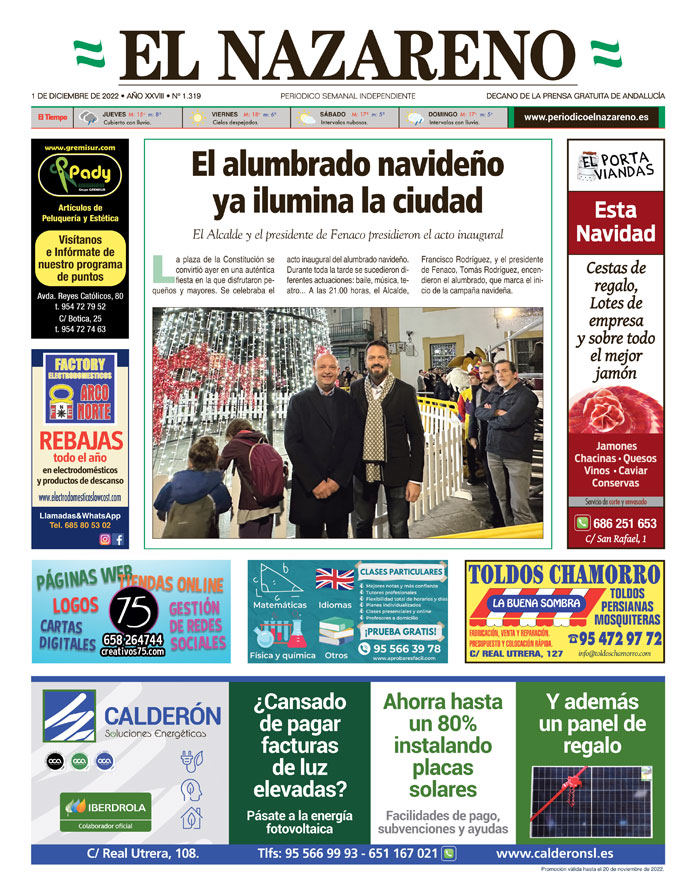 Periódico El Nazareno nº 1.319 de 1 de diciembre de 2022