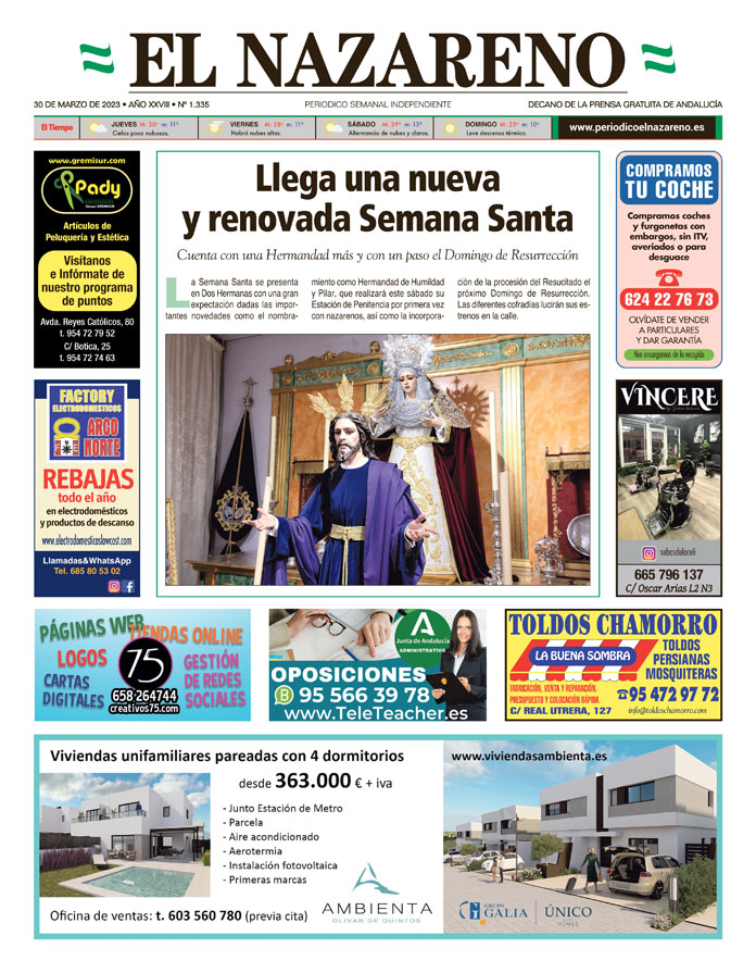 Periódico El Nazareno nº 1.335 de 30 de marzo de 2023
