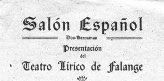 Gran espectáculo de zarzuela en el Salón Español de la mano de Falange zarzuela
