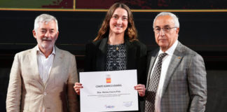 Homenaje a Marina García Polo del Comité Olímpico Español Marina García Polo