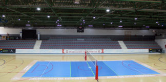 Nuevo diseño para la pista de voleibol del CDM Los Montecillos pista de voleibol