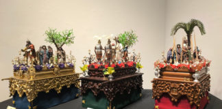 Pasos de Semana Santa en miniatura en La Almona pasos en miniatura